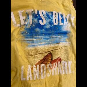 Hoohed longsleeve pockets t-shirt mens large landshark Jimmy Buffett